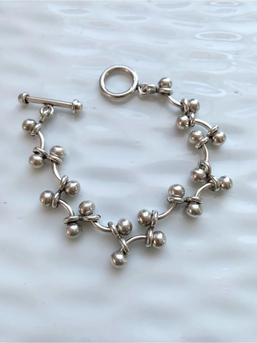 Silpada Sterling Silver Baby DNA Link Bracelet Fits up to 7.5 inches